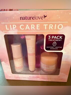 Lip Care Trio - Strawberry (3 Pack)-NEW in BOX